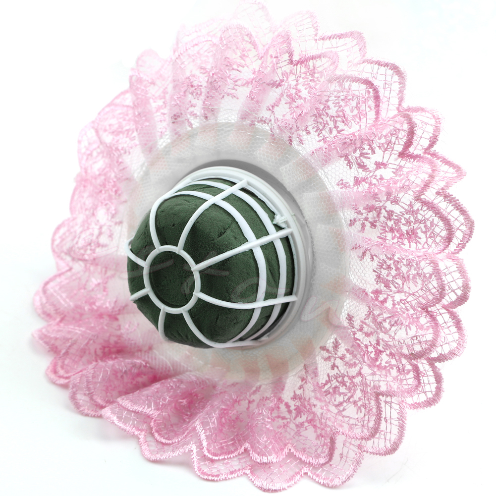 Ensemble de porte-Bouquet de fleurs de mariée avec col en dentelle, , 1 ensemble