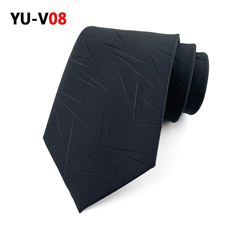 8cm Neck Ties for Men Casual Plaid Suits Tie Gravatas Blue Mens Neckties for Business Wedding Men Ties Men: YU-V08