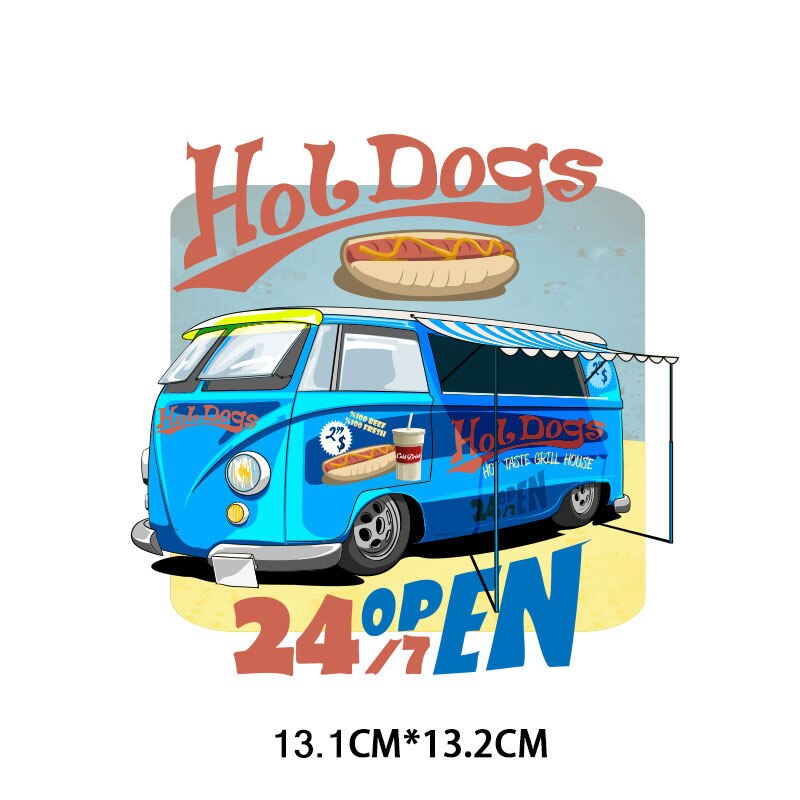 Ijzer Op Patches Voor Kleding Leuke Auto Trein Patches Diy T-shirt Applique Warmteoverdracht Vinyl Brief Mode Sticker Decoratie G: ZT1946