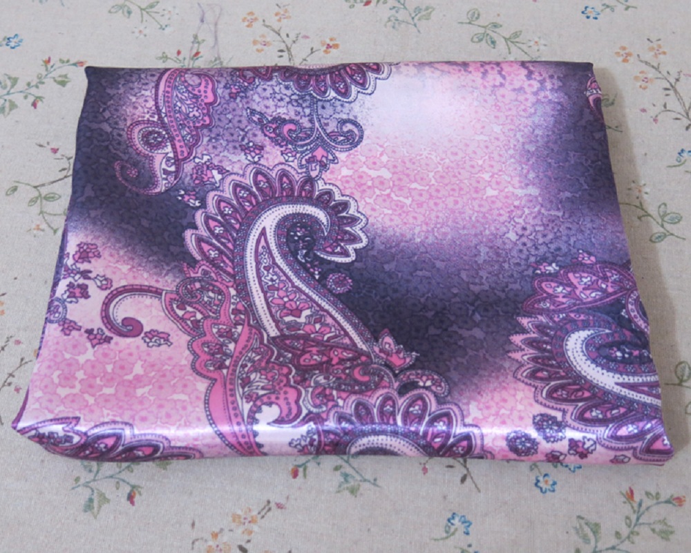 Tela satinada estampada de Cachemira africana, 100cm x 148cm, retazos, para ropa, bufandas, forro, material de tela