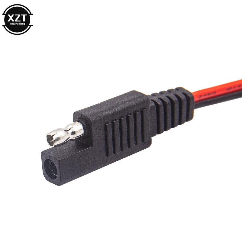 Cable de extensión automotriz SAE 10A, 1 Uds., 30CM, 18AWG, 2 pines, con conector SAE, desconexión rápida,