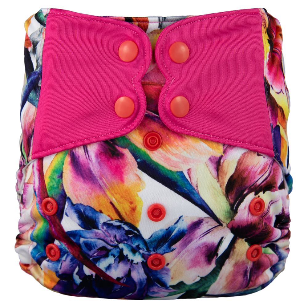 Snäppblöjskydd - vattentätt tvättbar återanvändbar 3-15kg bambu mikrofiberinsatser tyg babyblöja pojke flicka barn: H14