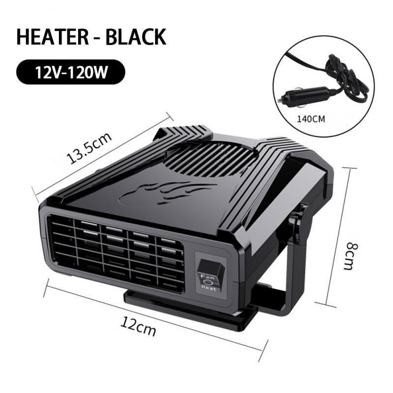 2 in 1 12V/24V Auto Heizung Elektrische Natürliche Heizung Fan Elektrische Trockner Windschutzscheibe Anti-beschlag 360 Grad Drehung Auto Defroster: 12V