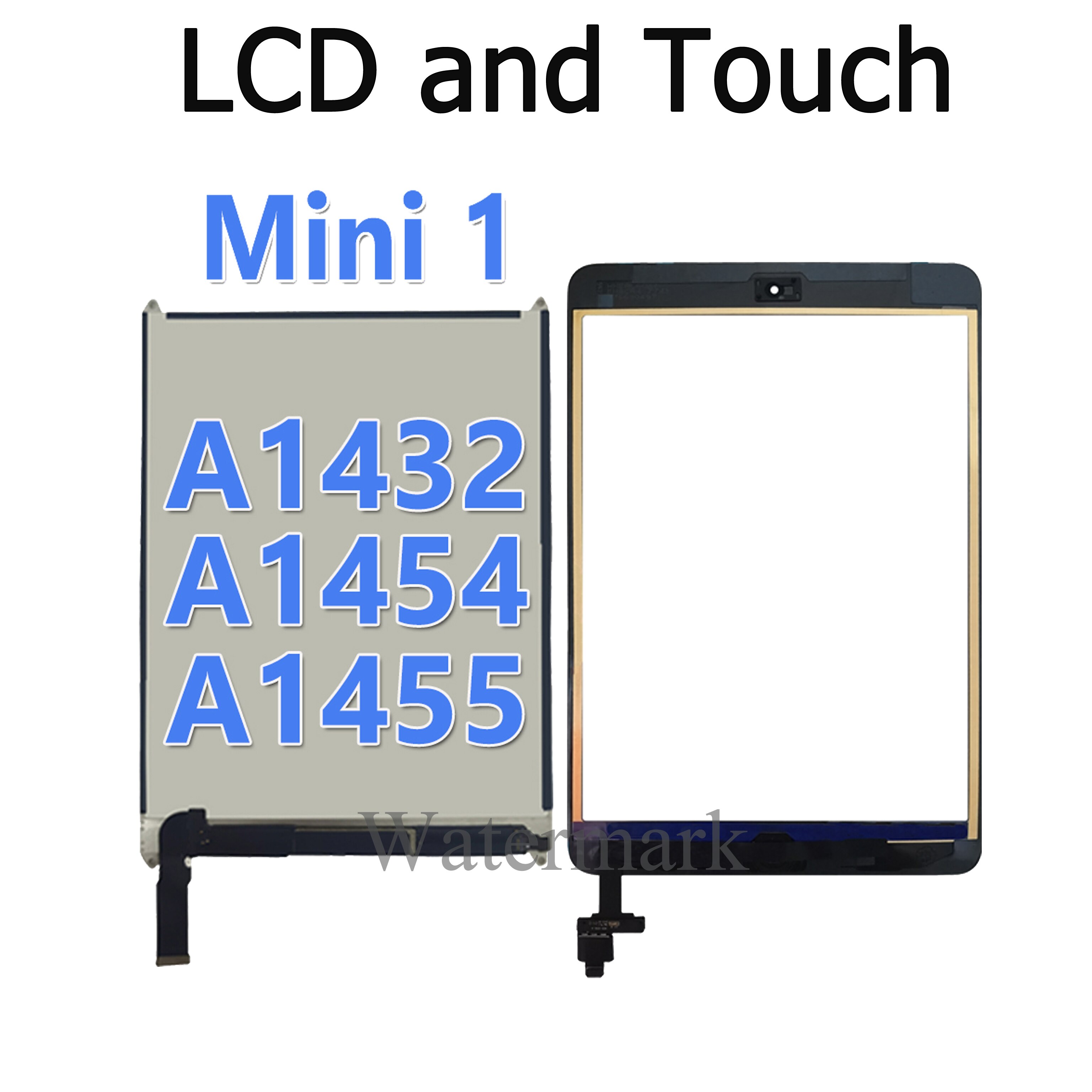 Lcd En Touch Screen Display Getest Voor Apple Ipad Mini1 Mini2 Mini3 A1432 A1454 A1455 A1489 A1490 A1491 A1600 A1601 mini 1 2 3: Mini1LCD White Touch