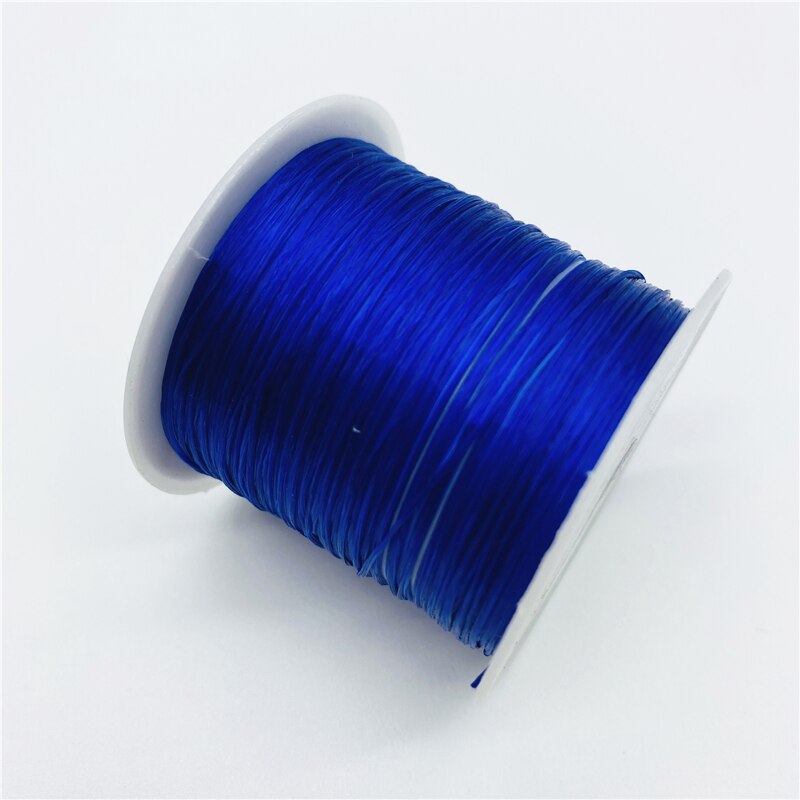 Fil élastique rond en Nylon et caoutchouc pour la fabrication de bijoux, 10yards, 0.7mm