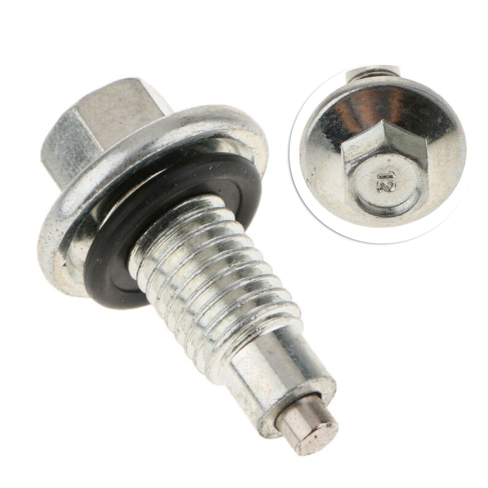 42mm/1.7 tommer oliebakke aftapningsprop 1 stk magnetisk  m12 x 1.75 gevind skive til chevy ford 350 454 bil