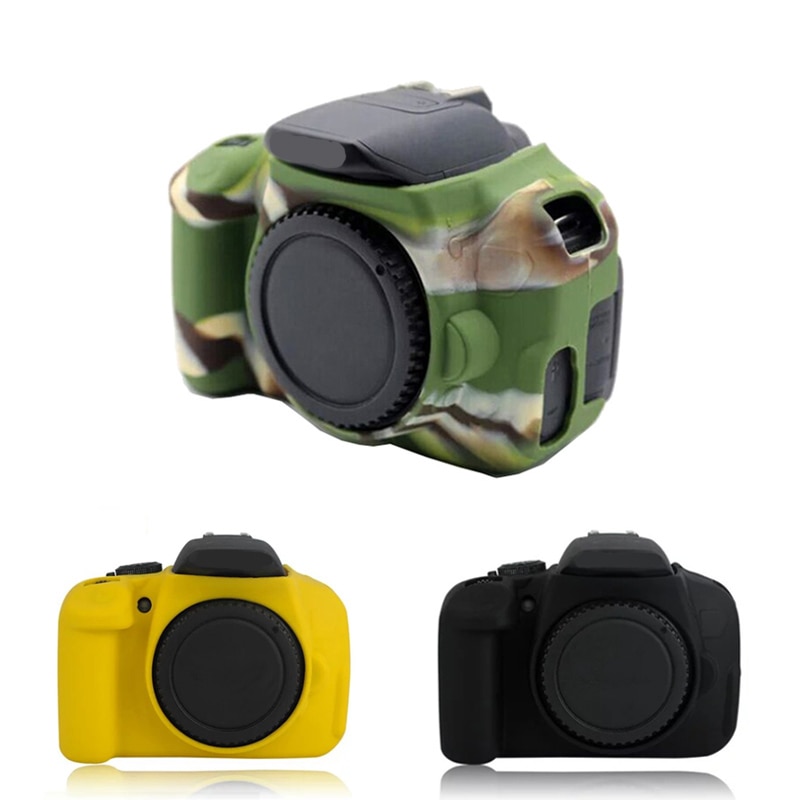 Estuche portátil para cámara cubierta de goma de silicona para Canon EOS 700D 650D 600D Kiss X5 X6 X7i Rebel T3i T4i T5i Protector de cuerpo