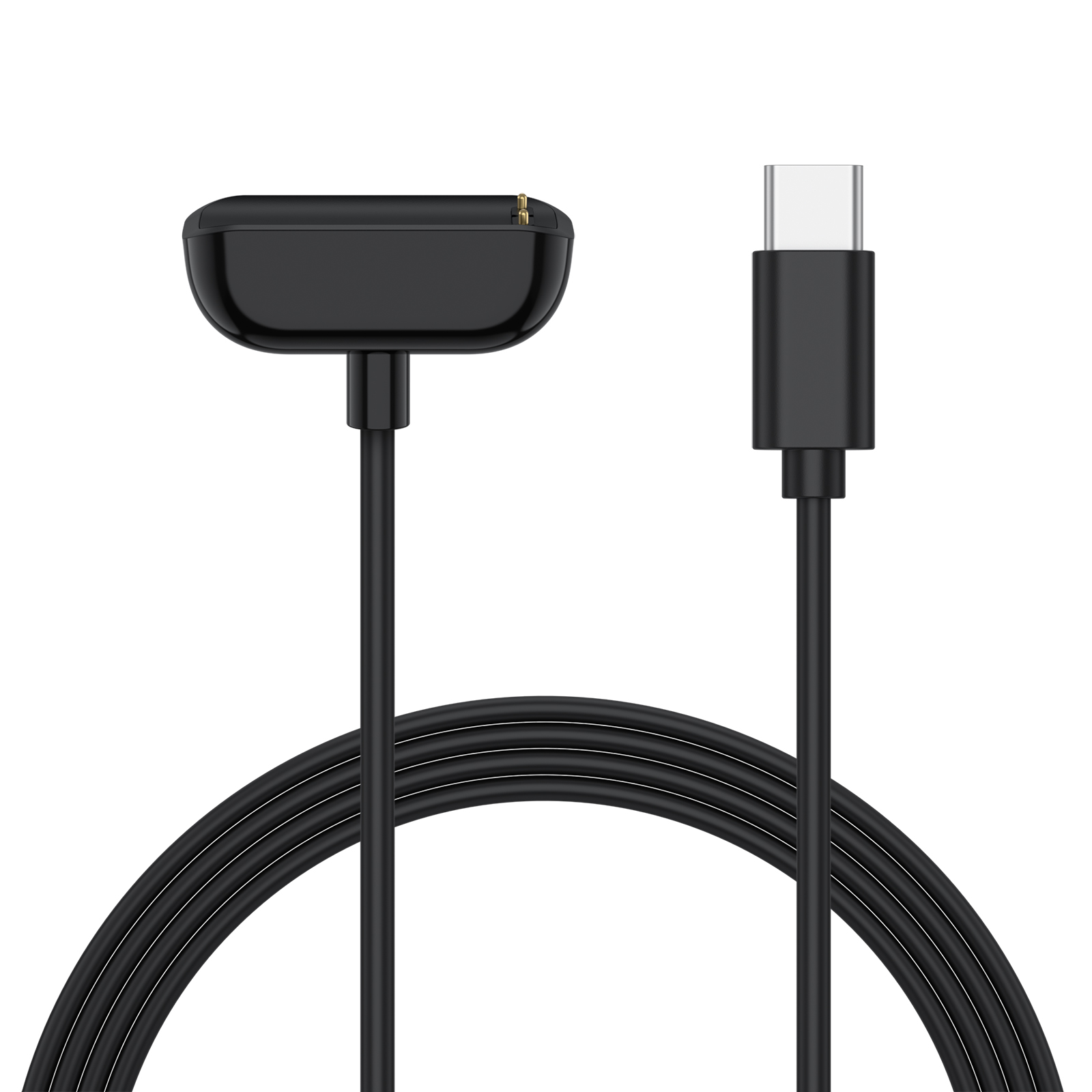Cargador de reloj tipo C para Fitbit Charge 5 6, Cable de carga magnético para Fitbit Luxe, accesorios adaptadores de base de carga portátil