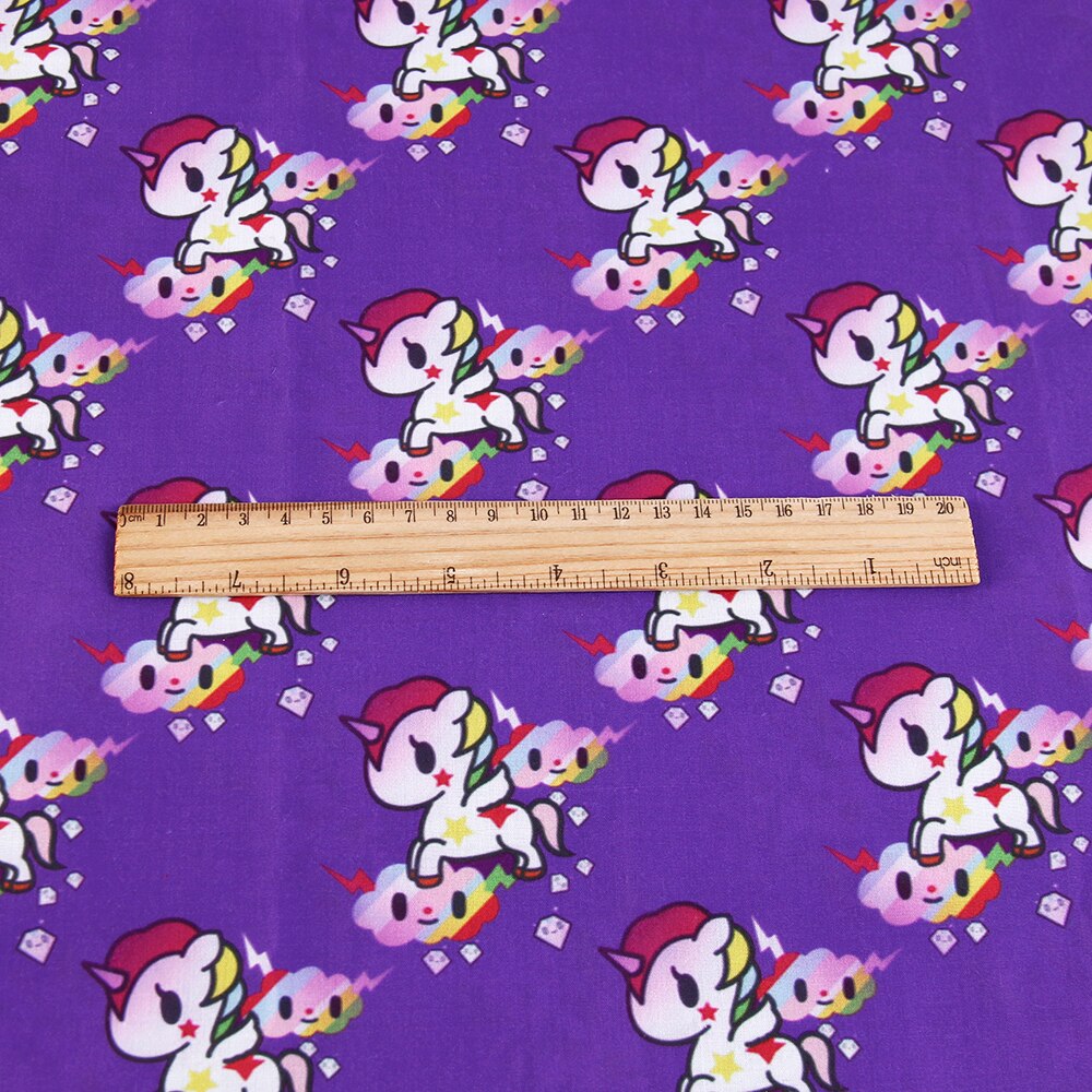 50*145Cm Eenhoorn Vogel Polyester Katoenen Doek Gedrukt Naaien Quilten Stoffen Patchwork Handwerken Diy Handgemaakte Materiaal, 1Yc3176: 1059738001
