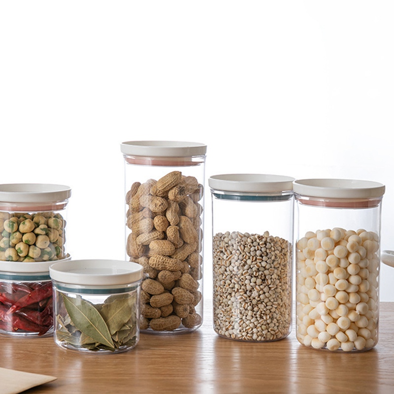 Snoeppot voor specerijen glazen transparante container glazen potten met deksels koekjestrommel keukenpotten en deksels