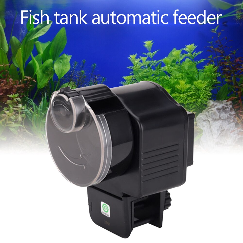 Adjustable Automatic Aquarium Timer Auto Fish Tank Pond Food Feeder Feeding with LCD Aquarium Tank Automatic Fish Feeder