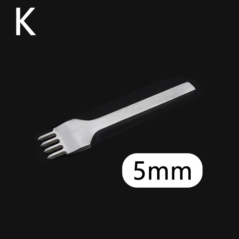 3mm/4mm/5mm/6mm læder huller læder afstand hul værktøj læder håndværk gør det selv stanse værktøj boreværktøj: K