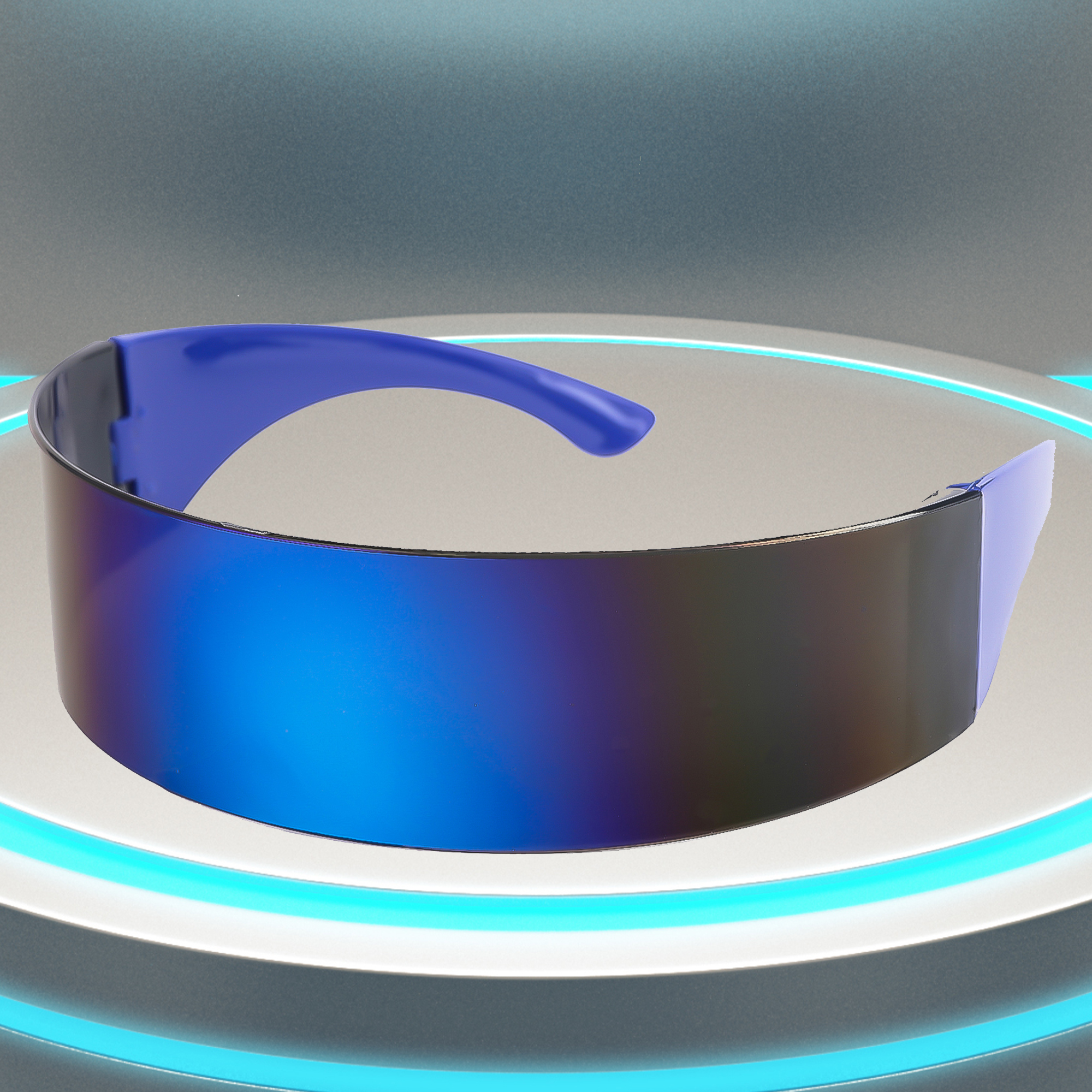 Y2K Sunglasses Future Technology Glasses: green