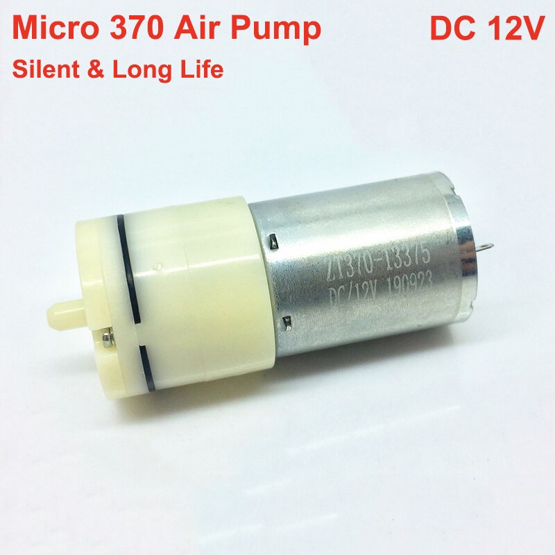 DC 6V 12V Micro Mini 370 Motor Air Pump Micro Pressure Pump for Fish water tank Aquarium: 12V