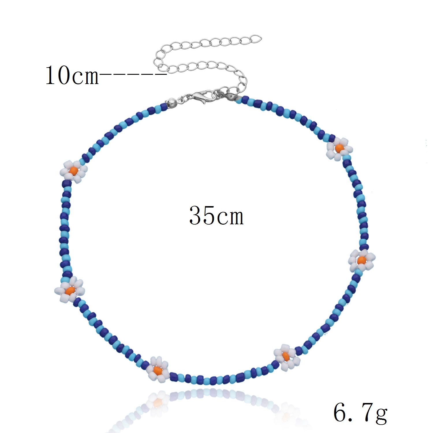 Zomer Strand Boho Transparante Kralen Cherry Sieraden Set Crystal Choker Ketting Voor Vrouwen Meisje Fruit Weave Kralen Armband Ring: H72533
