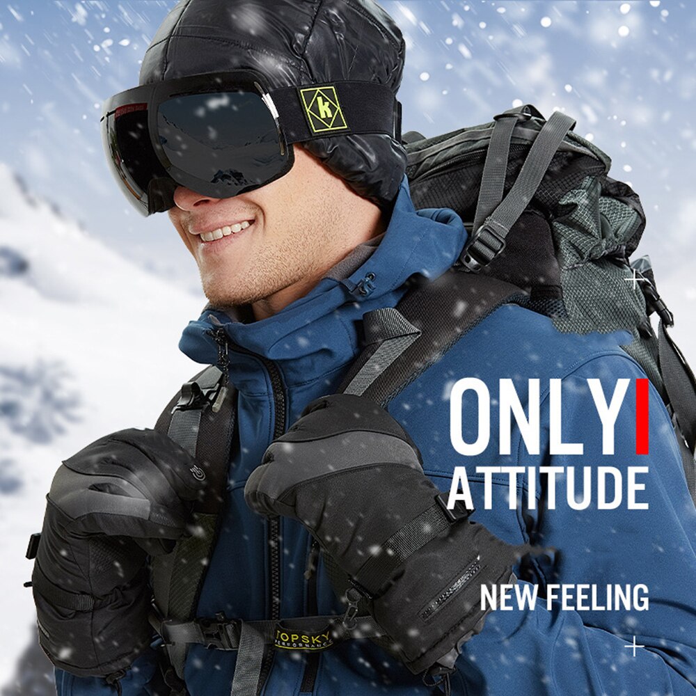 Mannen Ski Handschoenen Snowboard Handschoenen Sneeuwscooter Motorrijden Winter Handschoenen Winddicht Waterdicht Unisex Sneeuw Handschoenen