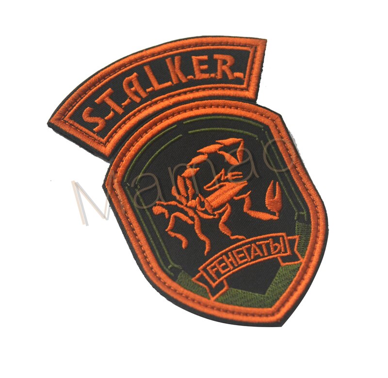 Streep Kerncentrale Straling STALKER S.T.A.L.K.E.R. Facties Huurlingen Loners Atomic Power Badge Patch Tsjernobyl: 3