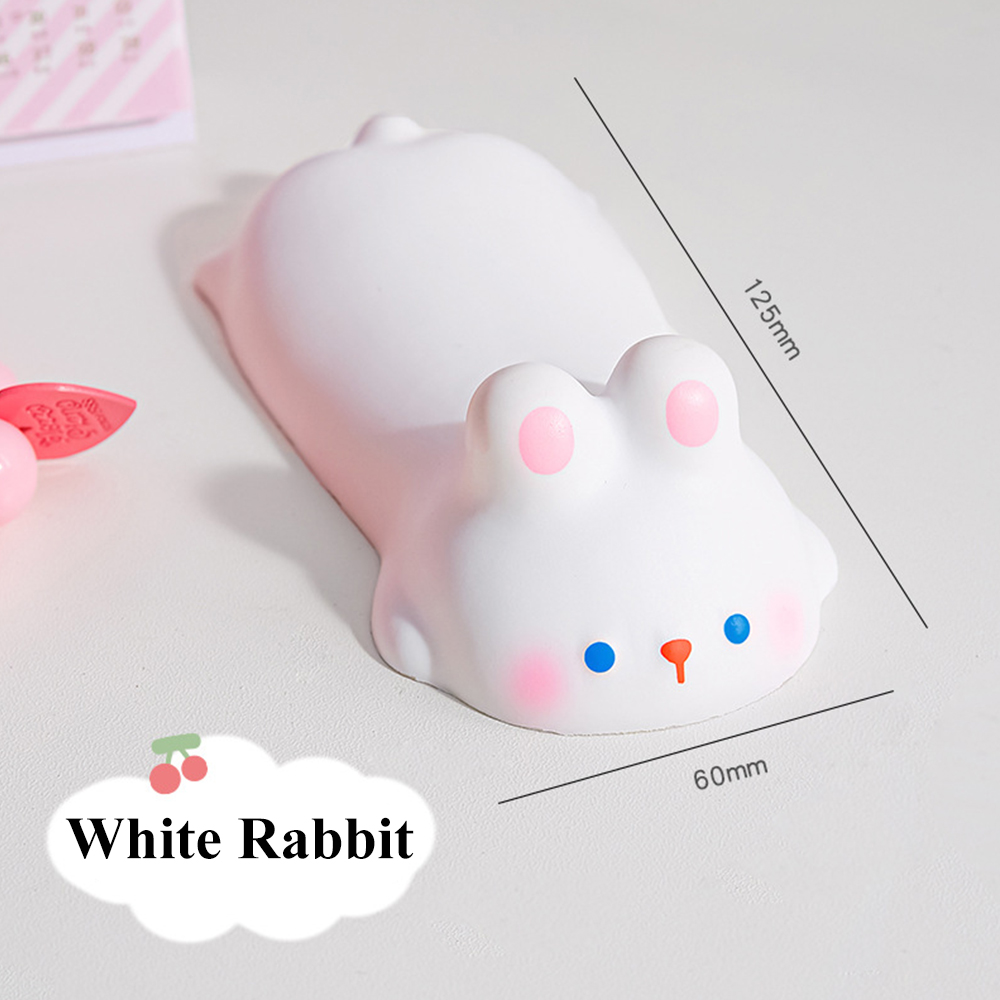 Håndleddsstøtte støtte for mus tastatur datamaskin albuepute armstøtte for skrivebord ergonomisk kawaii tegneserie kontorrekvisita hvit krage: Kaffe