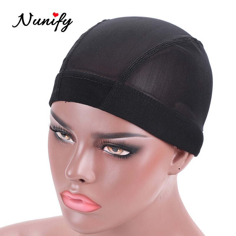 Nunify 15Pcs/Lot Wig Net Cap Weaving Caps Mesh Dome Caps For Wigs Making Glueless Spandex Wig Cap Hair Weaveing Net With Wig