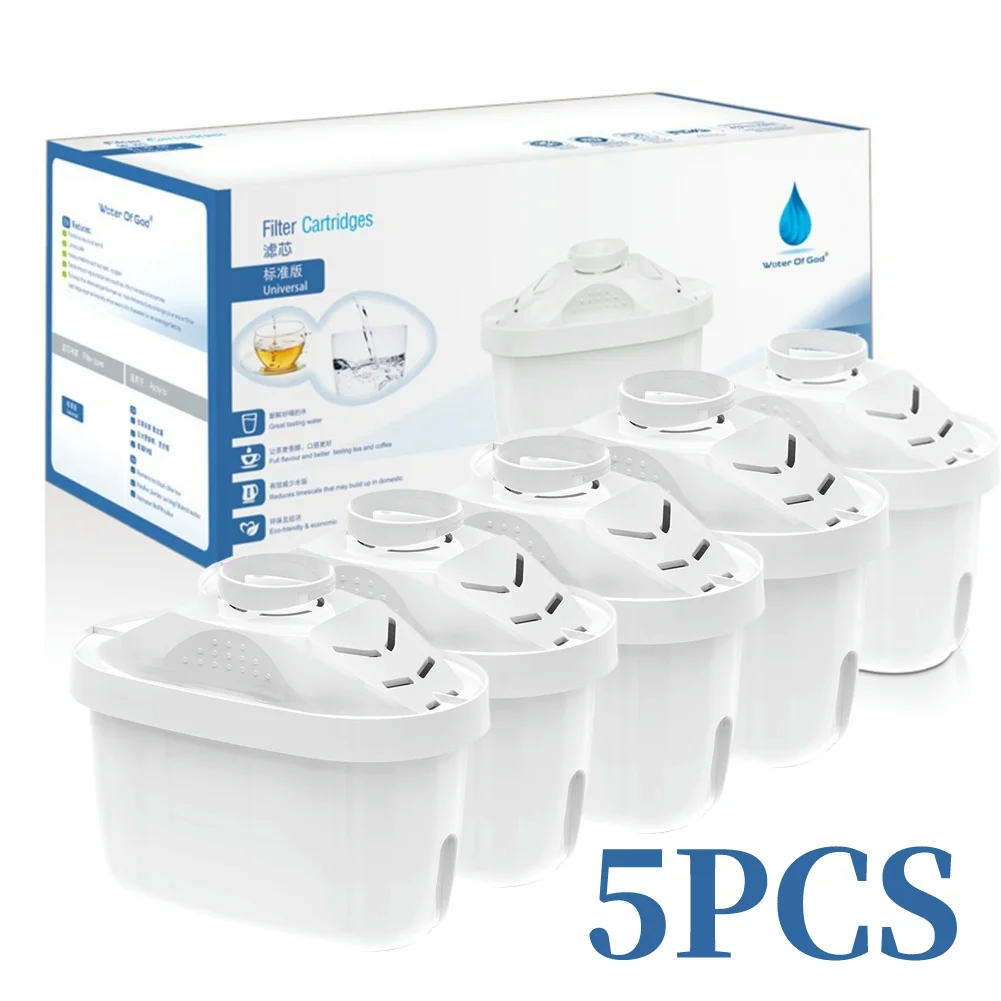 Cartucho de filtro de agua para Limescale, purificador de impurezas de cloro, hervidor de agua activado, filtro de agua de carbono, reducción de cloro, reemplazo