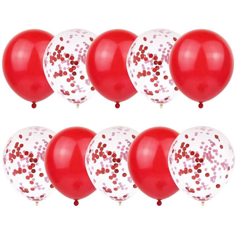 Tegneseriehat 10 stk pailletter ballon sæt 12 tommer jule bryllup fødselsdag farverig ballon konfetti ballon børnefest hat