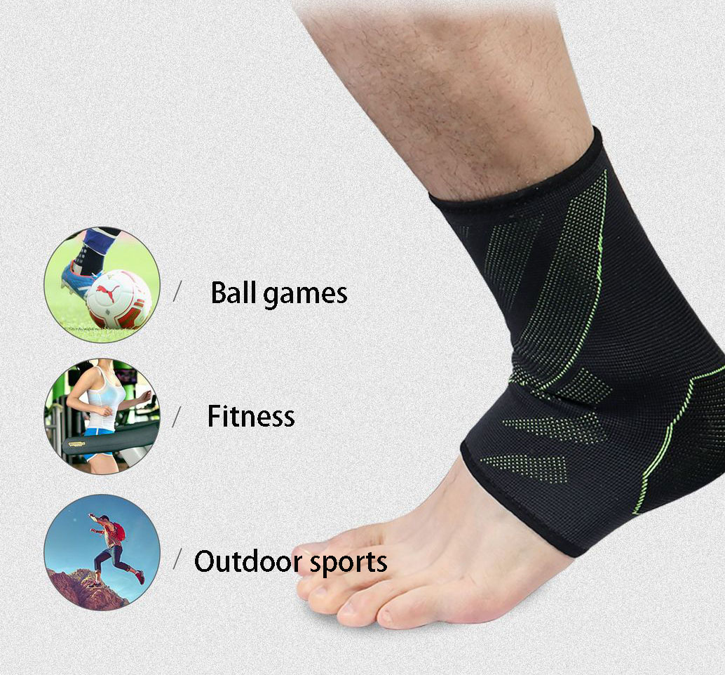 YYTZM 1 Paar Knöchel Unterstützung Nicht-Slip Silikon Ankle Brace Schutz Atmungsaktiv Gym Sport Fußball Anti-Verstauchten Knöchel protector