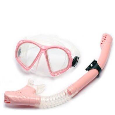 Vol Droge Snorkel Anti-Fog Duikbril Set Anti-Fog Galvaniseren Duikbril Zwembril: Roze