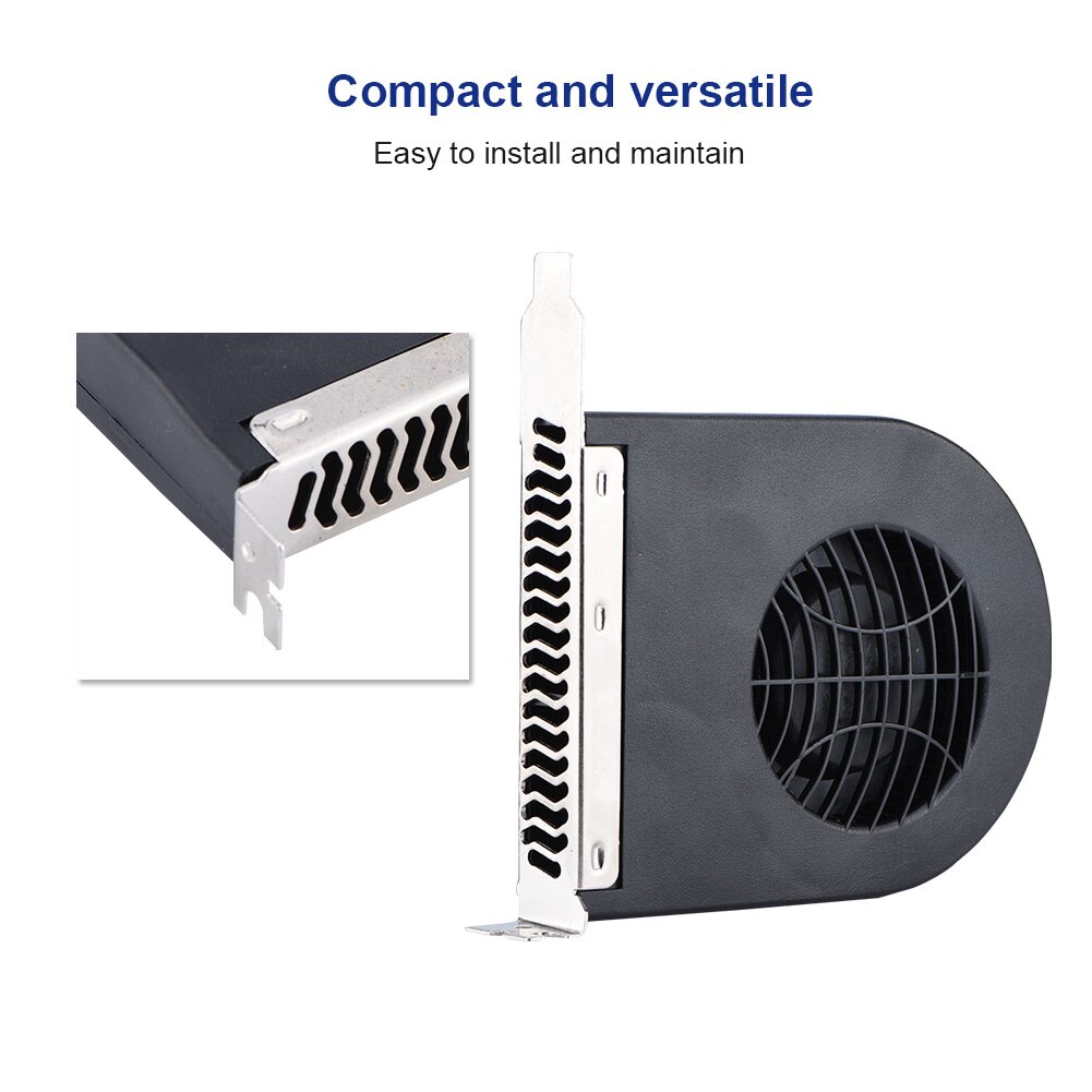 12V PCI Lüfter Mini 4 Pins System PCI Slot Gebläse Doppel Stecker CPU Fall DC Lüfter Computer chassis Abgas Turbo Fan