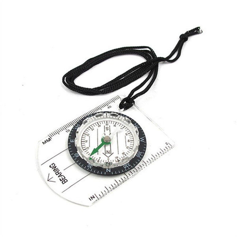 Multifunction Ruler Compass Outdoor Map Scale Camping Hiking Survival Compass Backpacking Travel Portable Camping Equipment