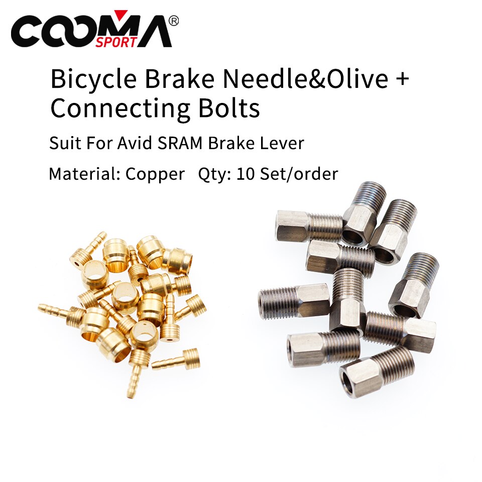 Manguera de freno de bicicleta, inserto de conector de Oliva/perno de conexión de aguja para sistema AVID SRAM, 10 o 2 juegos