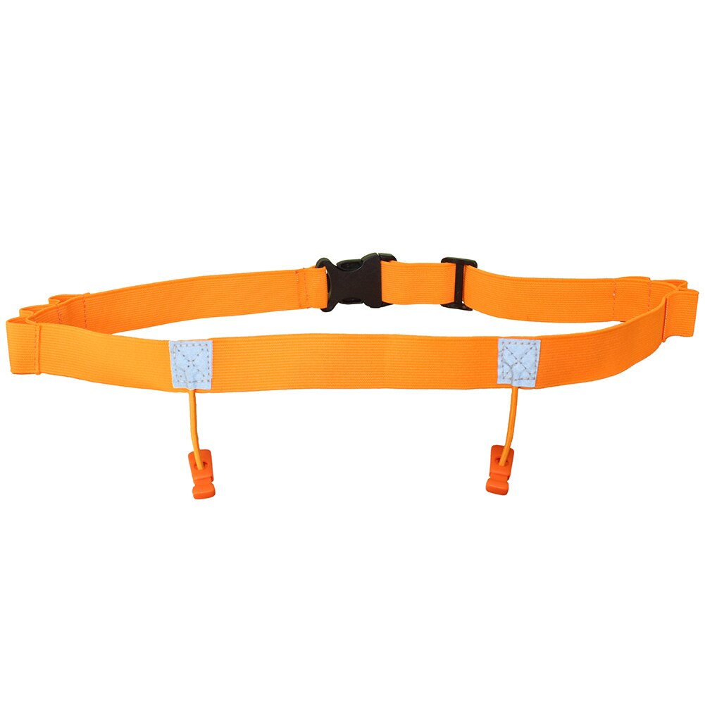 Motor Triathlon Taille Pack Houder Bib Fietsen Running Race Aantal Belt Sport Polyester Outdoor Unisex Reflecterende: oranje