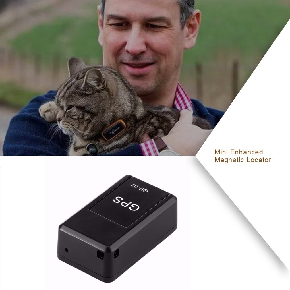 Gf07 mini forbedret magnetisk positioner bil gps locator anti-lost record tracking enhed magnet adsorptionsfunktion