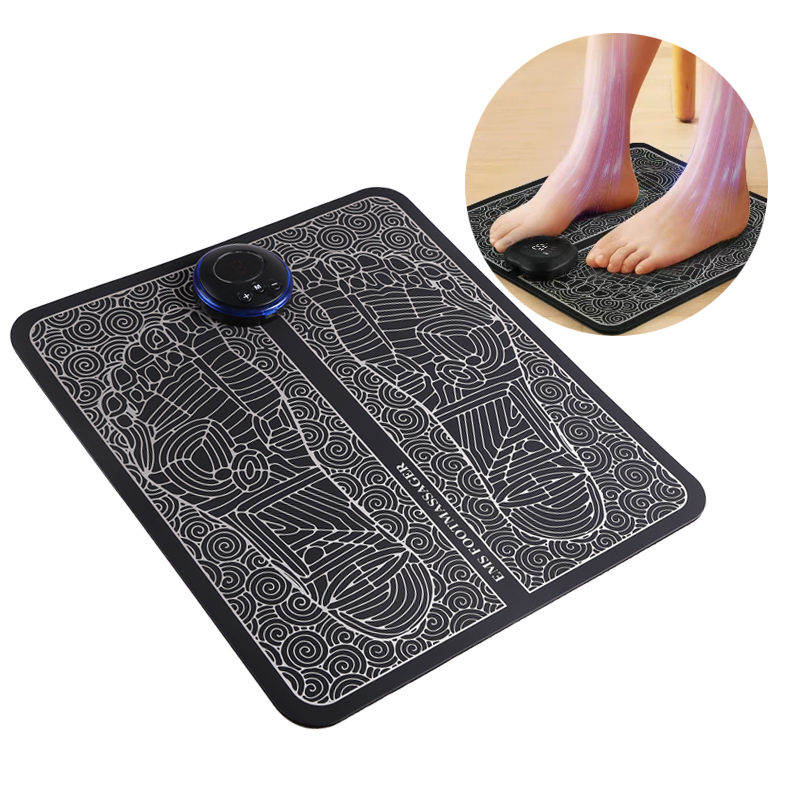 Electric EMS Foot Massager Pad for Muscle Stimulate Kneading Deep Relaxation Leg Reshaping Improve Blood Circulation Relief