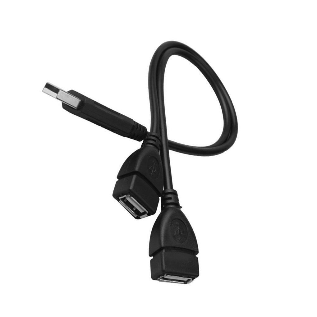 2 in 1 usb 2.0 verlängerungskabel stecker auf buchse usb-datenkabel ladekabel für festplatte netzwerkkartenanschluss