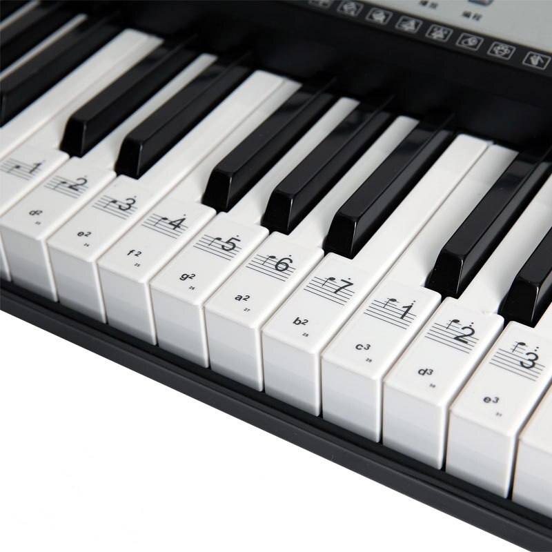 Piano Keyboard Sticker 88/61/49/37 Key Electronic Keyboard Piano Sticker Beginner helper Stave Note Sticker
