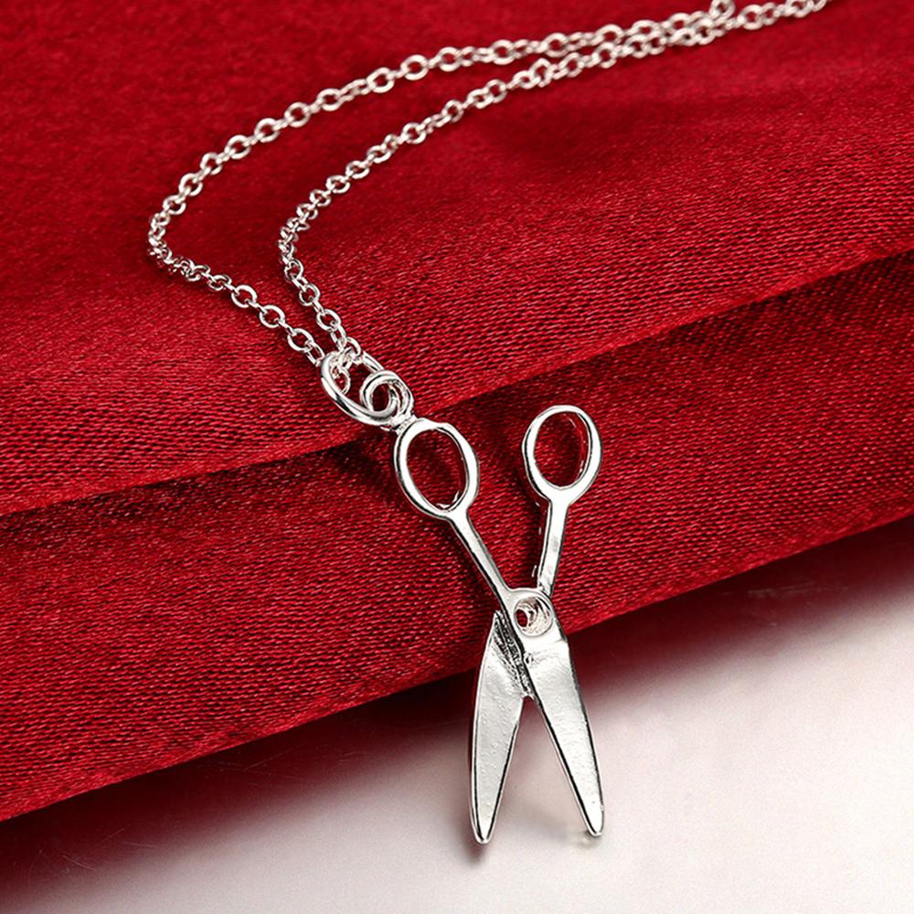 925 Zilveren Leuke Kleine Schaar Kettingen Hanger Voor Vrouwen Zilver Kleur Mode-sieraden