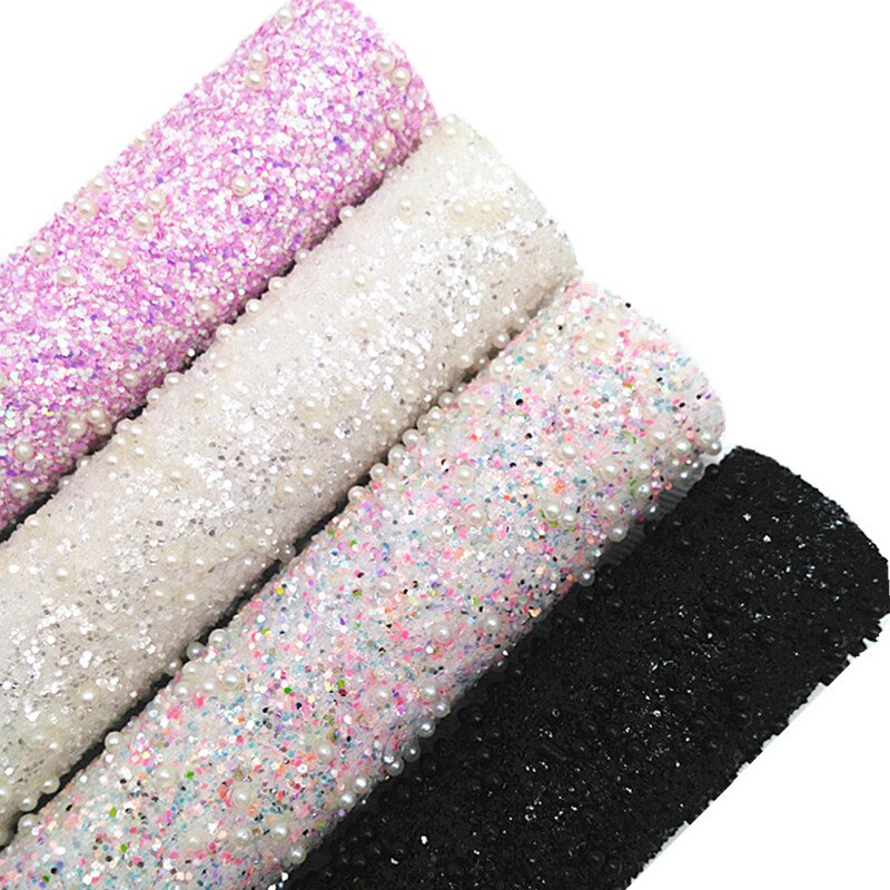 Helmiä helmi paksu glitter vinyyli kangas arkki glitter synteettinen nahka tekovinyyli jouset korvakorut tee itse  a4 koko  r411