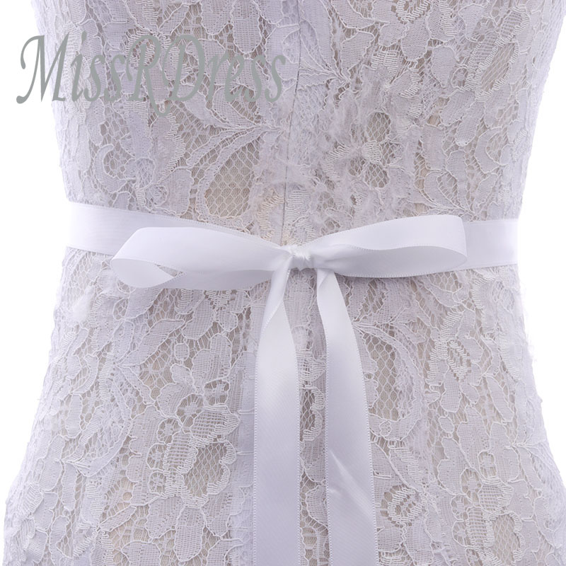 MissRDress dżetów pas ślubny Handmade perły ślubne pas złoty kryształ szarfa do sukni ślubnej dla Bridal akcesoria JK834: pure white