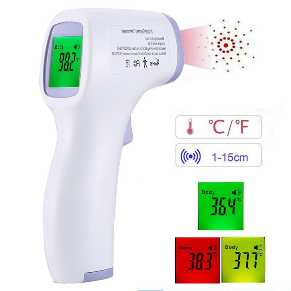 Infrarood Digitale Lcd Body Meting Voorhoofd Oor Non-contact Volwassen Lichaam Koorts Ir Kinderen Termometer Baby Thermometer