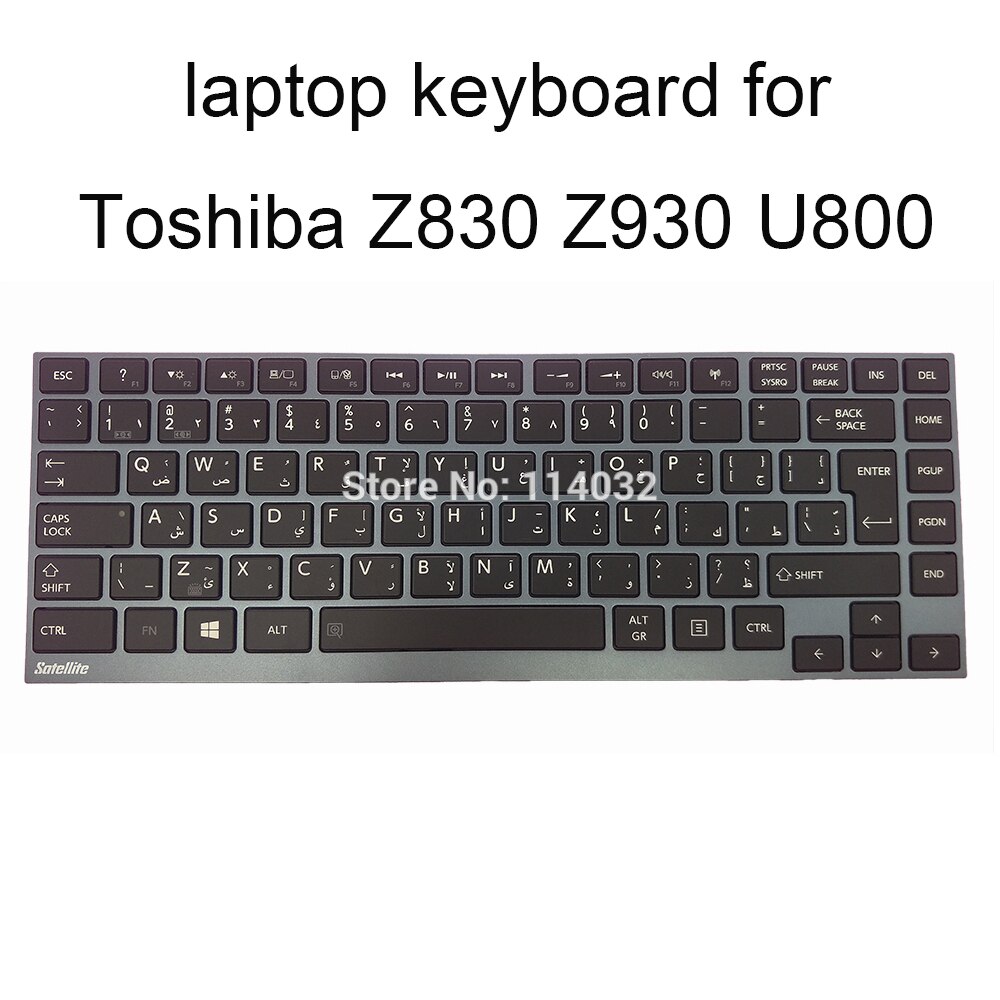 Teclados iluminados rusos para Toshiba R830 Z935 R835 R705 Z830 Z930 RU, teclado negro con marco gris PK130T71B08 N860-7837-T413: SILVER