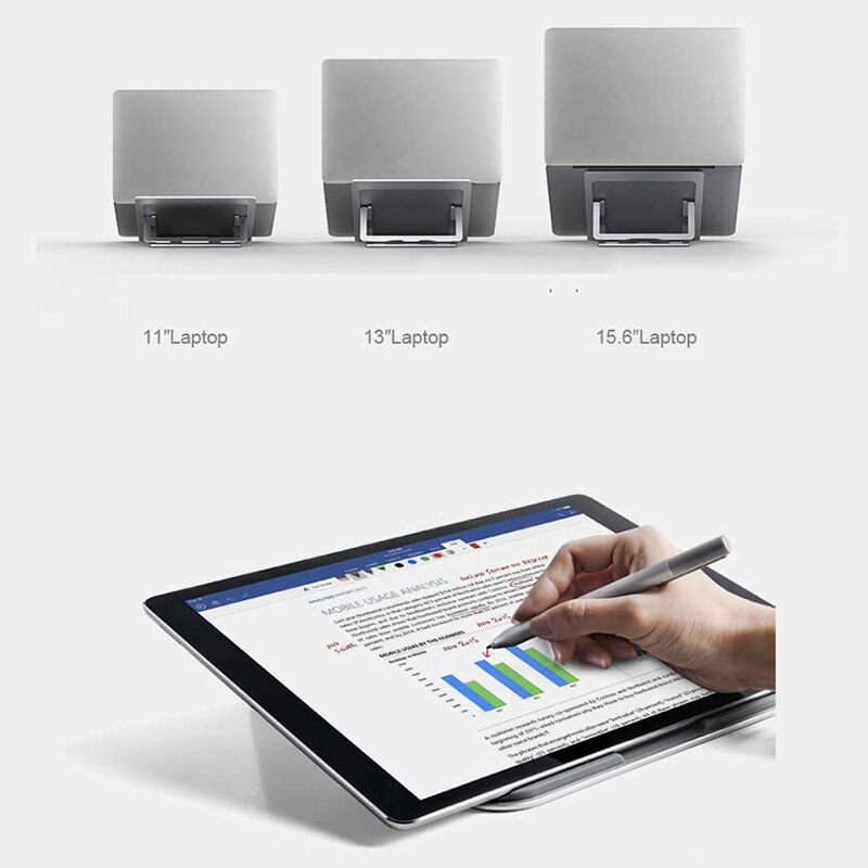 Portable Height Adjustable Folding Laptop Stand,Aluminum Stand Compatible with Pro/Air Any Laptops