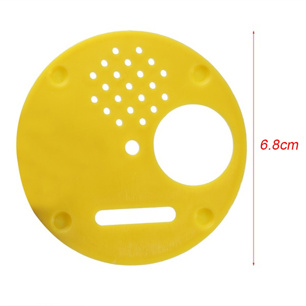 12PCs Round Bee Hive Box Entrance Gate Disc Plastic Bee Nest Door Honeycomb Entrance Gate Beekeeping Tool Equipment