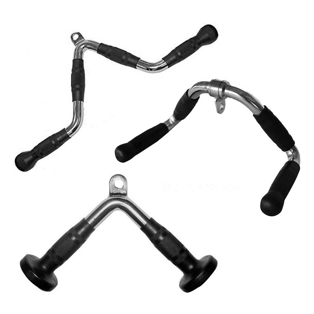 Triceps Fitness Bar Comfortable V Shaped Exercise Rod for Gym Home Pull Down Fitness rod Machine Accessories