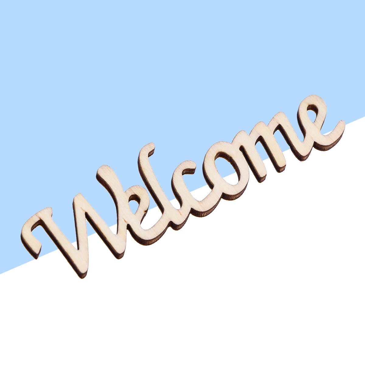 2pcs Wooden Signs Welcome Marine Style Wood Decorative Hanging Sign Directional Plaque for Cafe Bar