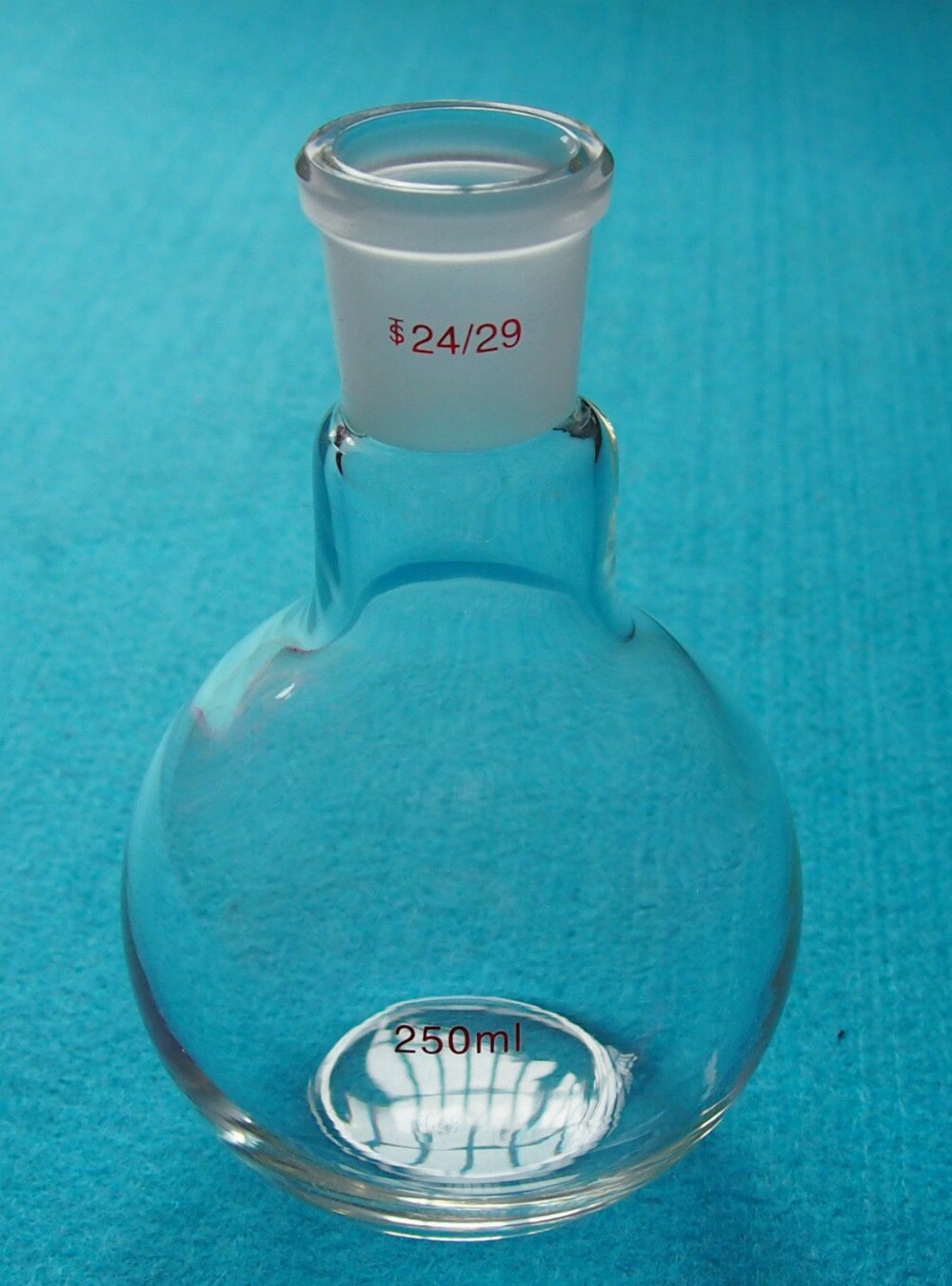 Single neck,250ml,Flat Bottom Glass flask,Glass Boiling Flask,Joint 24/29,one neck