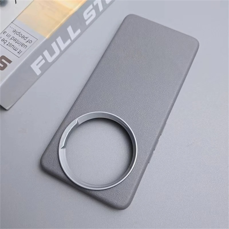 Case for Infinix Zero 40 5G Luxury PU Silicone Phone Back Cover Soft Protect Shell Shockproof Bumper for Infinix Zero40 Fundas: ABS / Gris oscuro