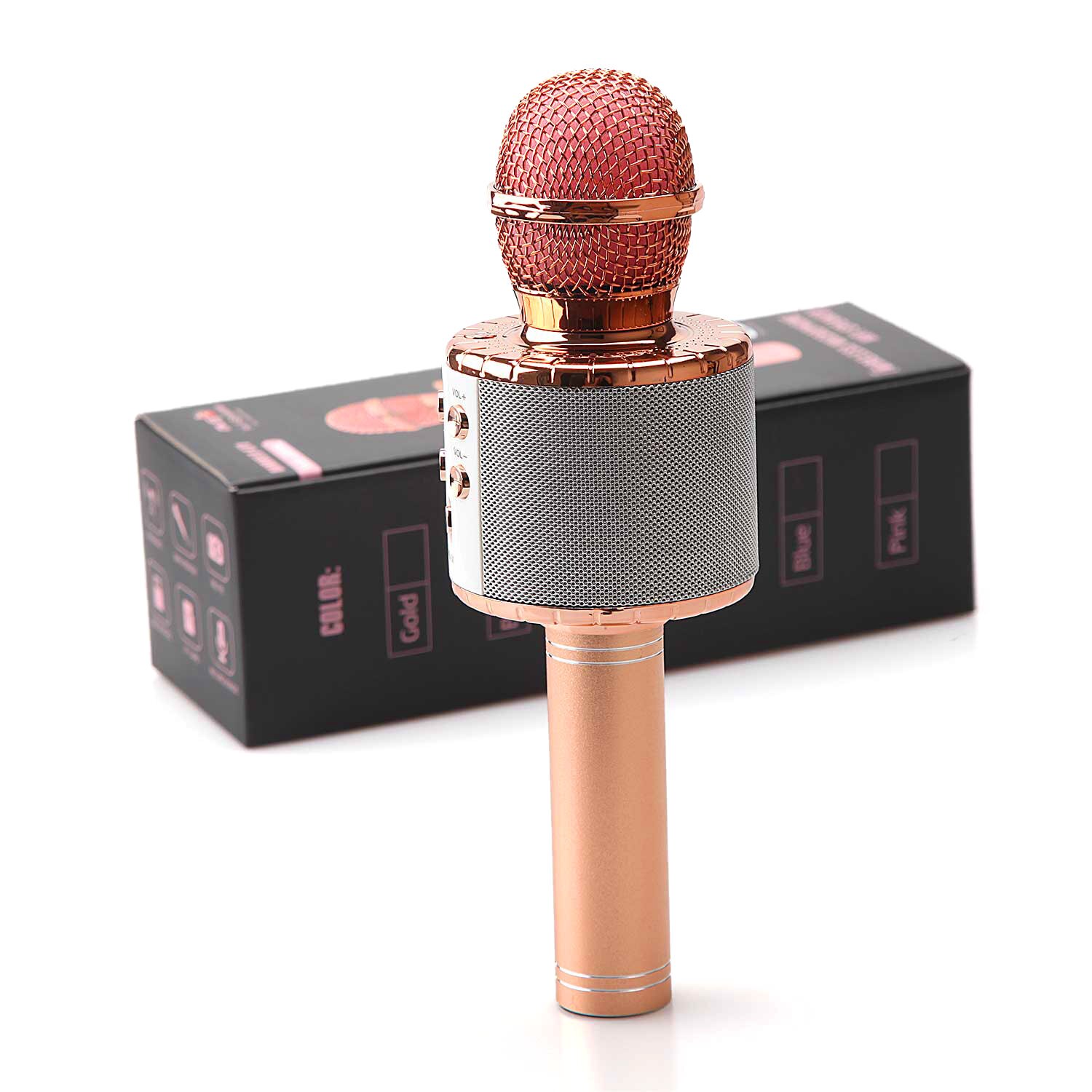 Bluetooth Karaoke Mikrofon - LED-lys
