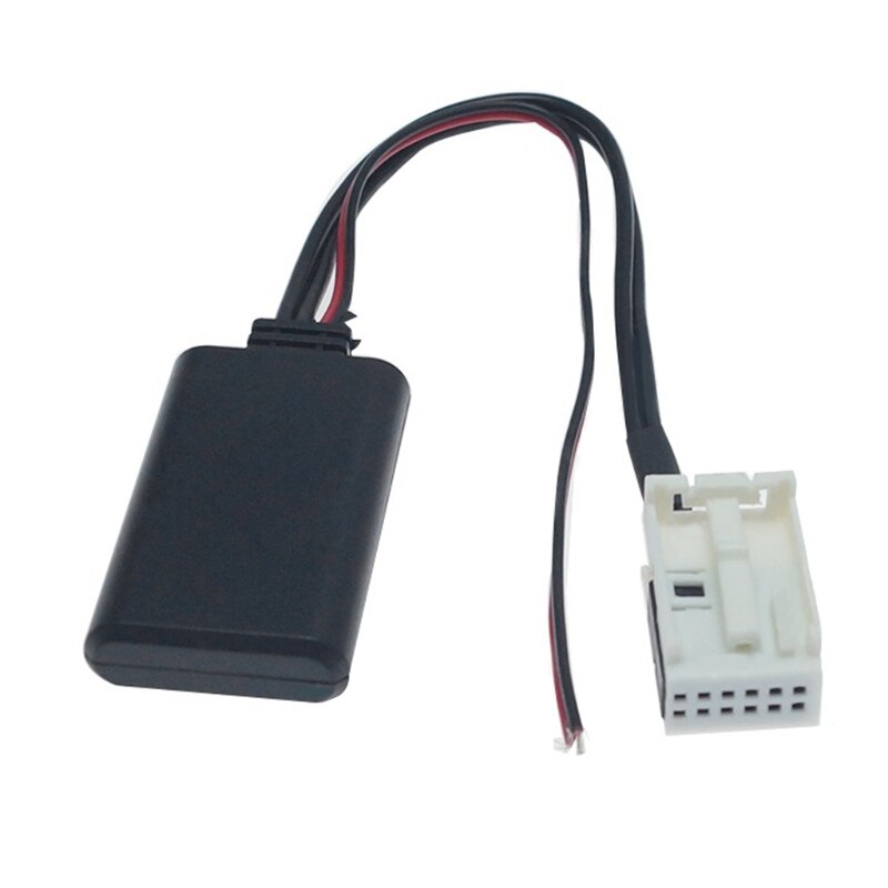 12 -pins bluetooth-module, draadloze autoradio, stereo-aux-kabeladapter voor peugeot: 7 hh 802906- b