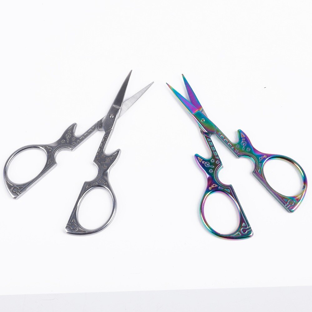1pcs Exquisite Stainless Steel Antique Scissors European Retro Classic Craft Sewing Handicraft Scissor DIY Stitch Home Tool
