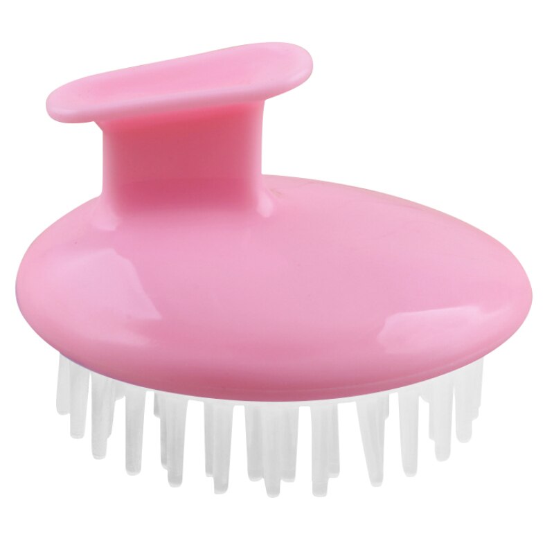 Cepillo de plástico de silicona para champú, peine de masaje de , para lavar el cabello, masajeador de cuero cabelludo, baño y ducha, 1 ud.: 04